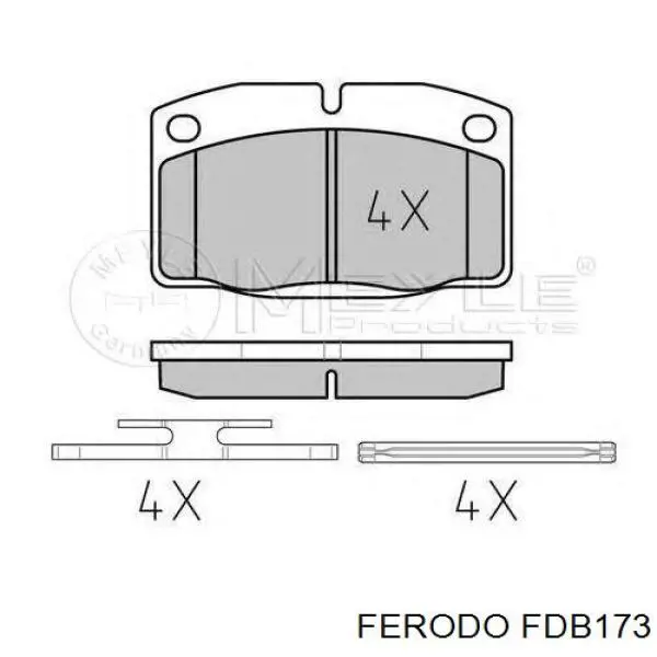 Купить FDB173 Ferodo Колодки тормозные