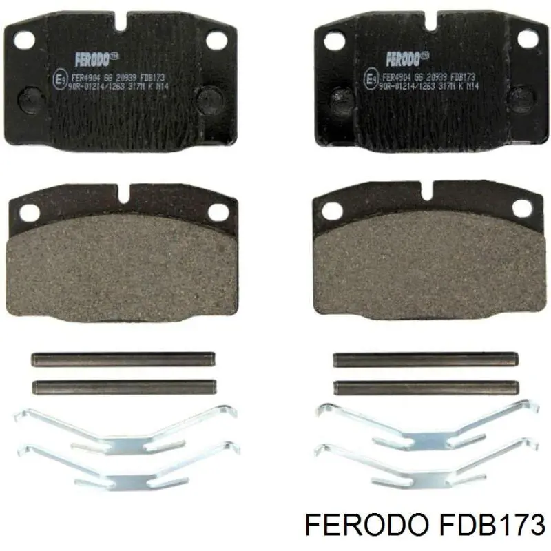 FDB173 Ferodo колодки тормозные передние дисковые