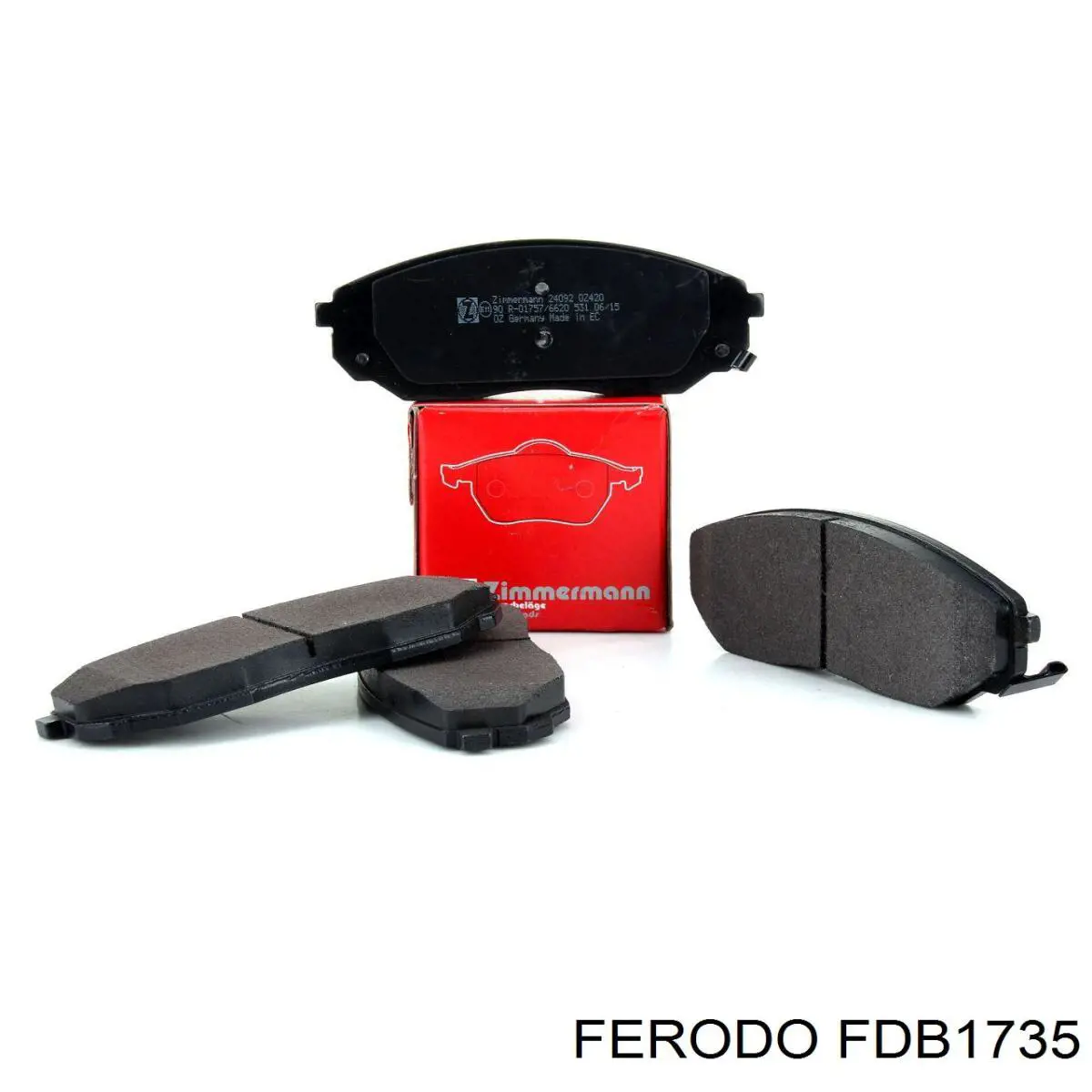 Передние тормозные колодки FDB1735 Ferodo
