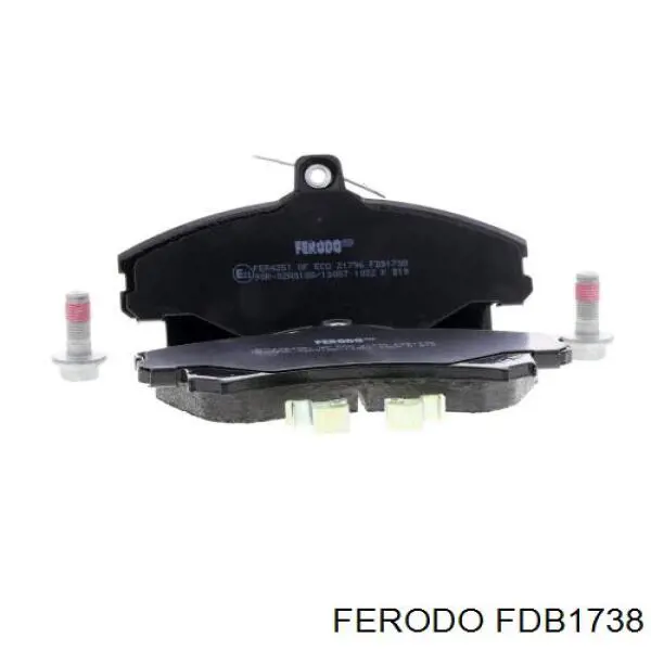 Передние тормозные колодки FDB1738 Ferodo