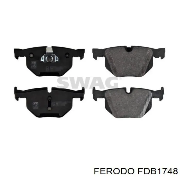 Купить FDB1748 Ferodo Колодки тормозные задние, дисковые