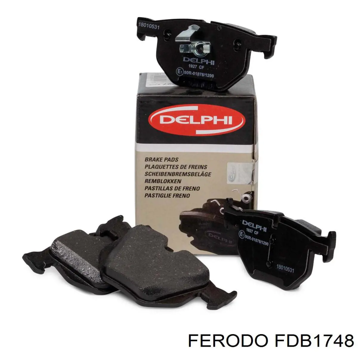 FDB1748 Ferodo Колодки тормозные дисковые комплект