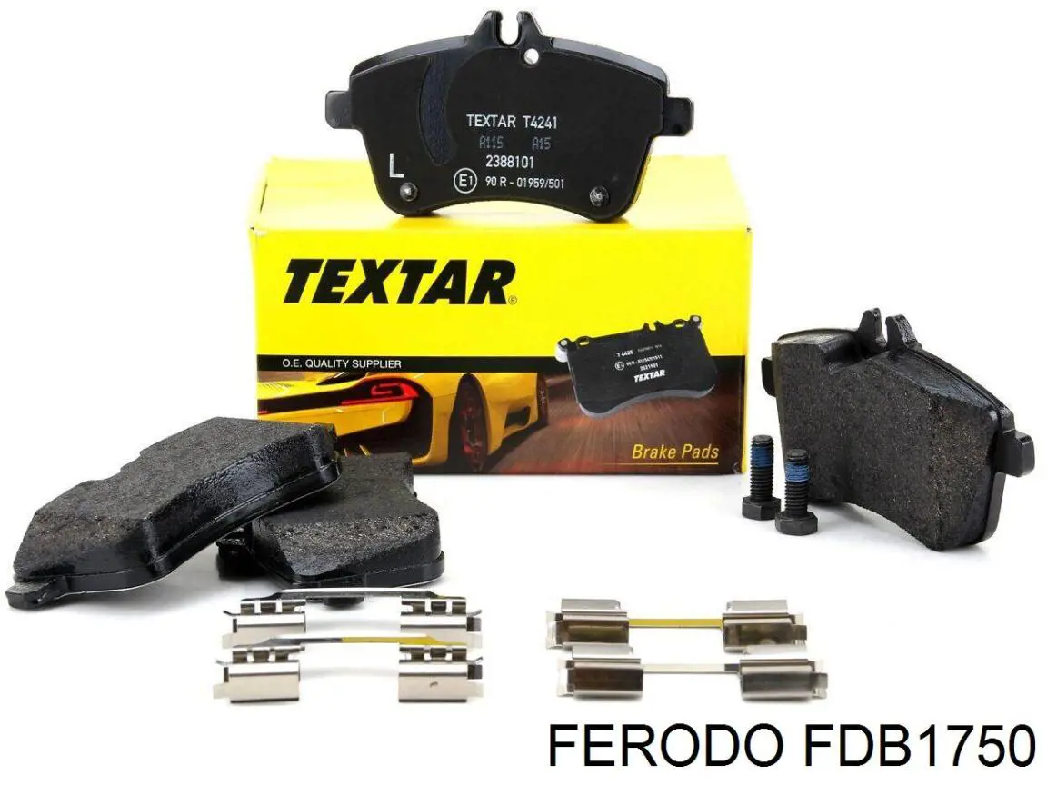 Передние тормозные колодки FDB1750 Ferodo