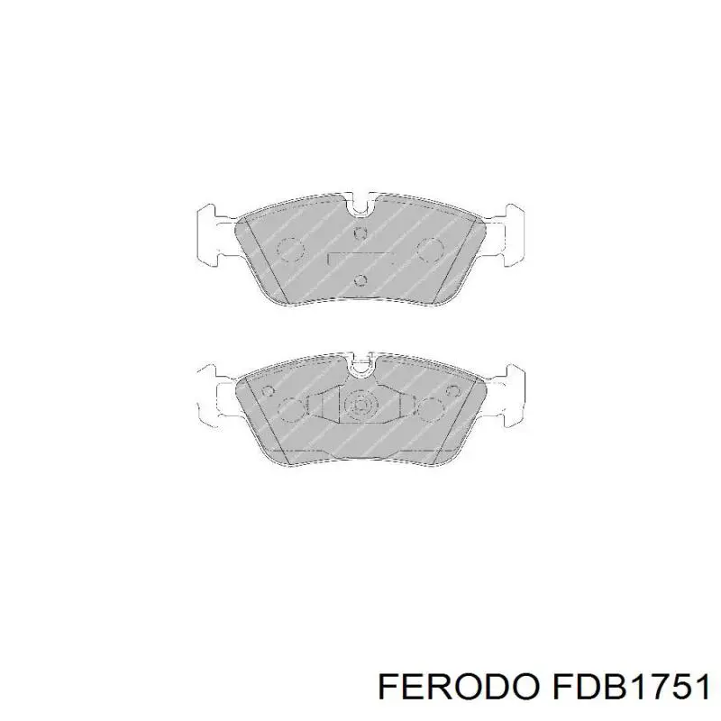 Pastillas de freno delanteras FDB1751 Ferodo