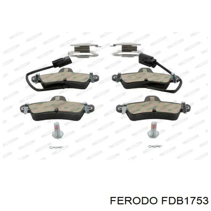 FDB1753 Ferodo колодки тормозные задние дисковые