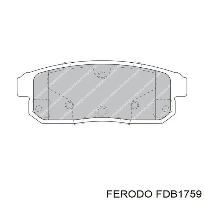 Колодки дисковые  Ferodo FDB1759 цена, от 24.10 USD