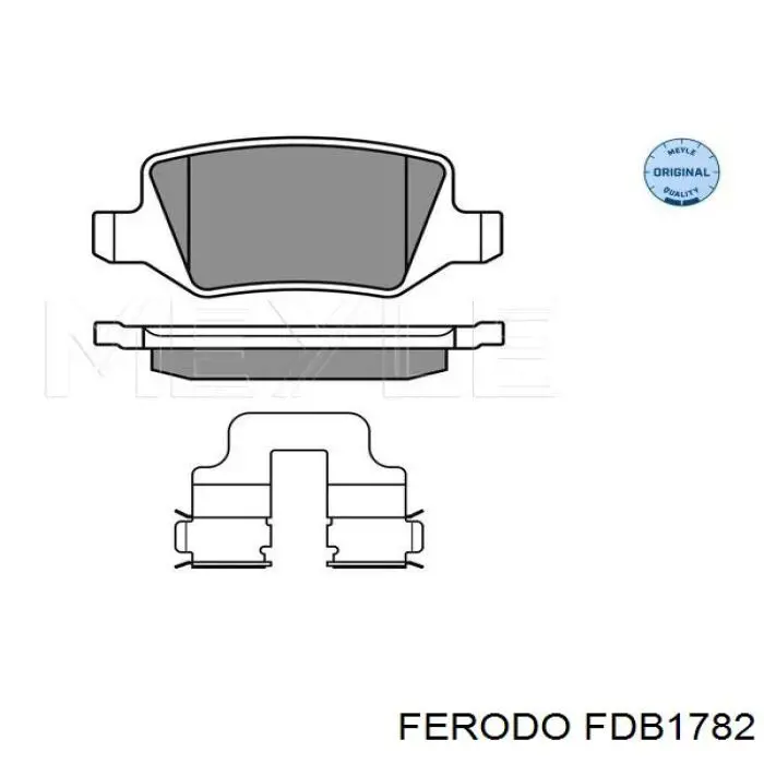 Колодки гальмові задні, дискові FDB1782 Ferodo