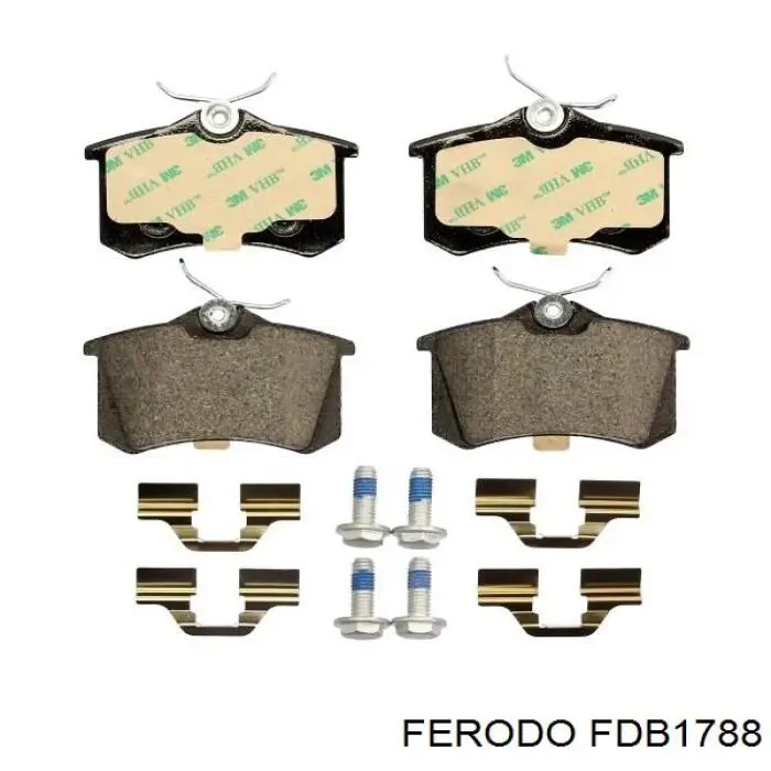 Задние дисковые колодки Ferodo FDB1788