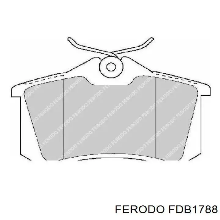 FDB1788 Ferodo Колодки тормозные дисковые комплект