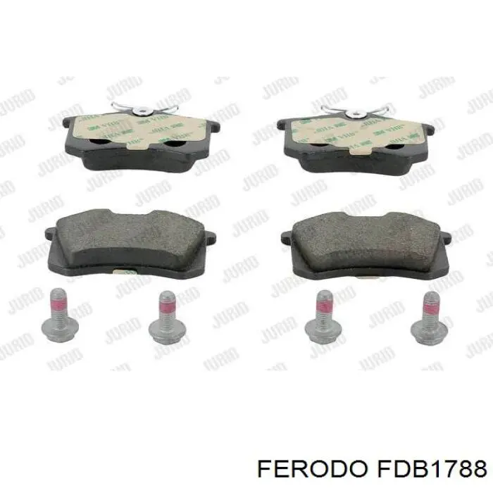 Купить FDB1788 Ferodo Колодки тормозные задние, дисковые