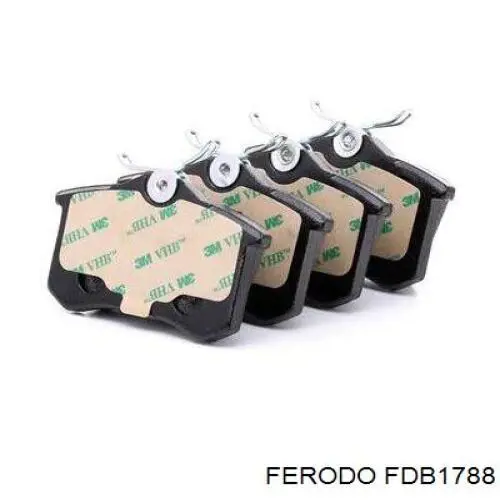 Колодки дисковые  Ferodo FDB1788 цена, от 21.61 USD