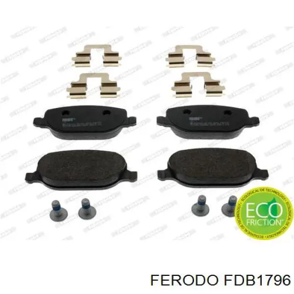 Колодки дисковые  Ferodo FDB1796 цена, от 30.22 USD