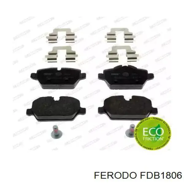 FDB1806 Ferodo задние тормозные колодки