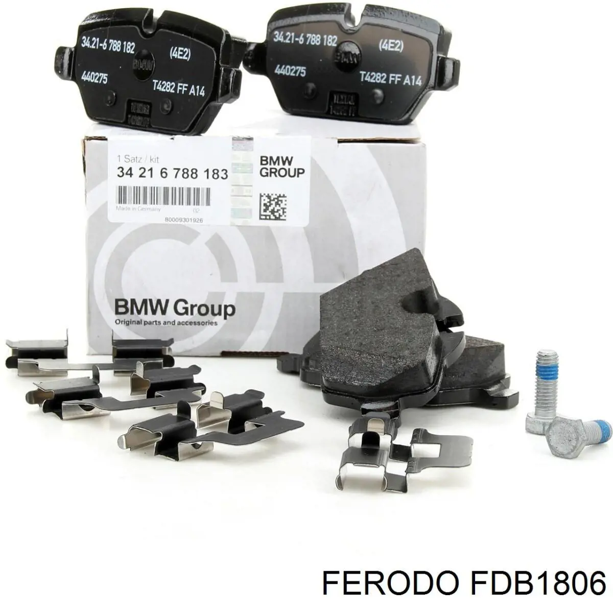 Задние тормозные колодки FDB1806 Ferodo