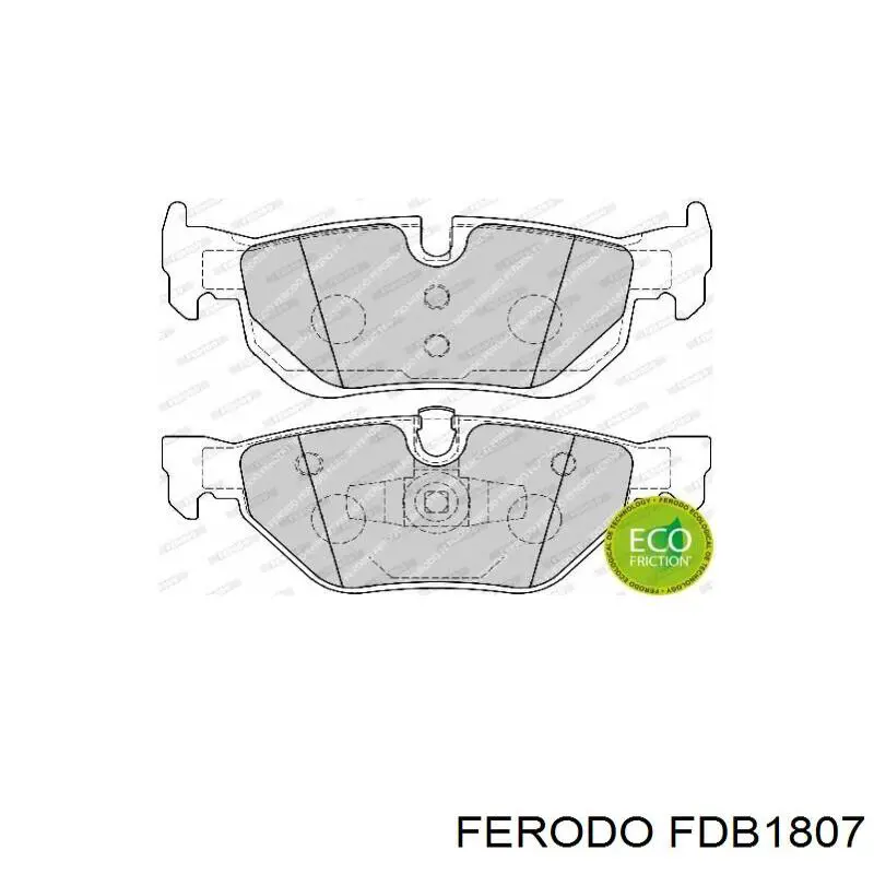 Pastillas de freno traseras FDB1807 Ferodo