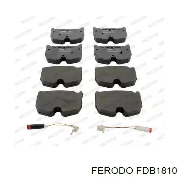 FDB1810 Ferodo колодки тормозные передние дисковые