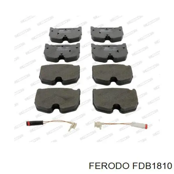Pastillas de freno delanteras FDB1810 Ferodo