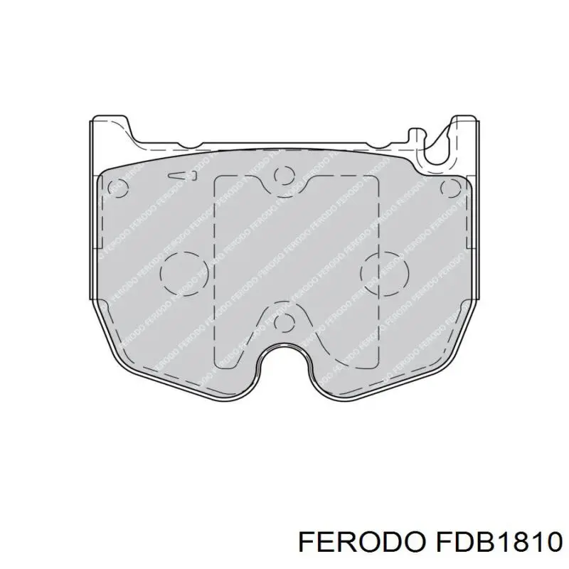 Купить FDB1810 Ferodo Колодки тормозные