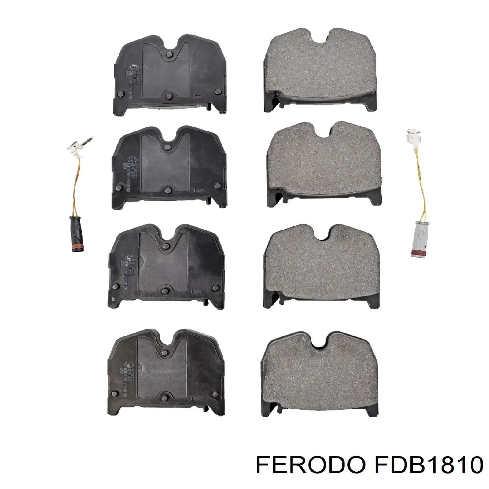 Передние тормозные колодки FDB1810 Ferodo