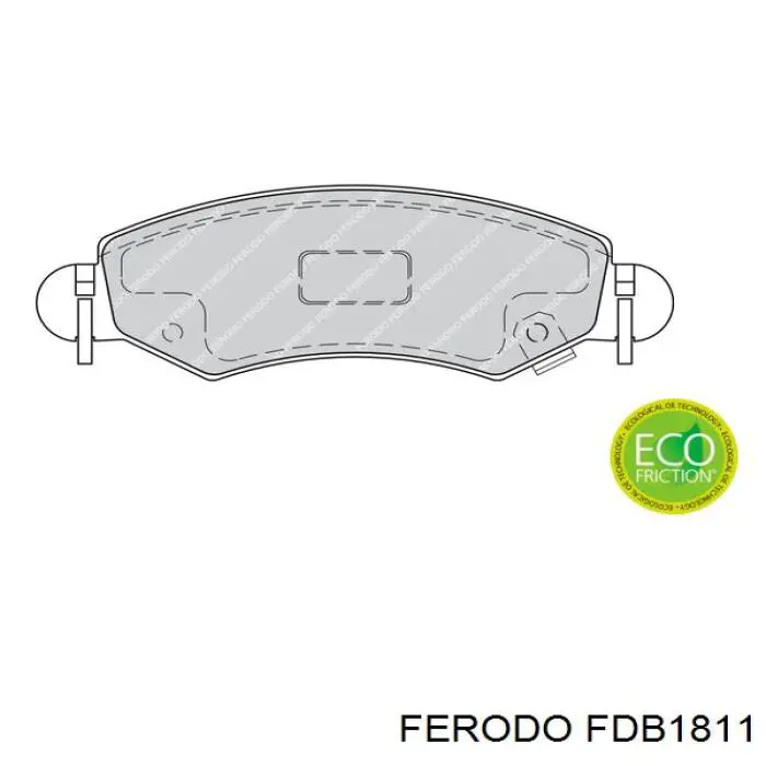 FDB1811 Ferodo колодки тормозные передние дисковые