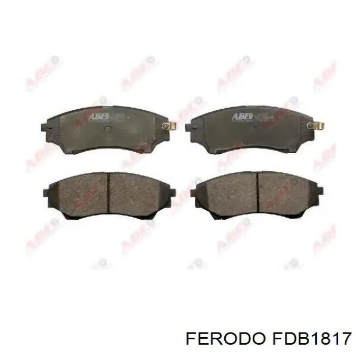 Pastillas de freno delanteras FDB1817 Ferodo