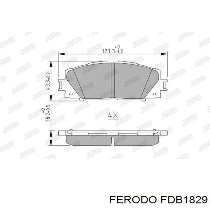 Колодки Ferodo FDB1829 цена, от 17.77 USD