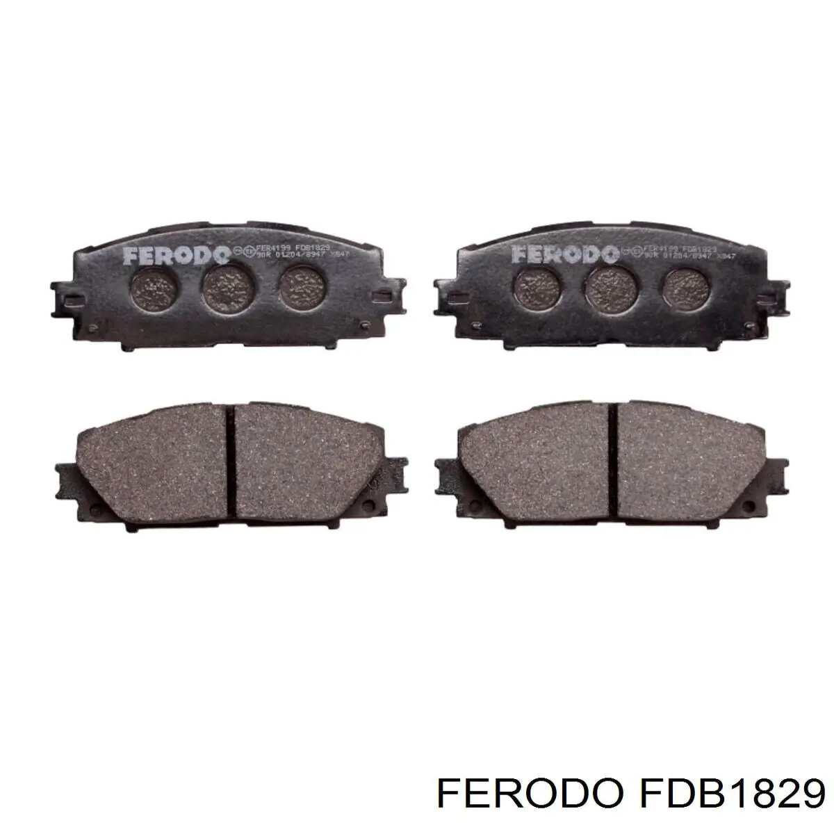 Pastillas de freno delanteras FDB1829 Ferodo