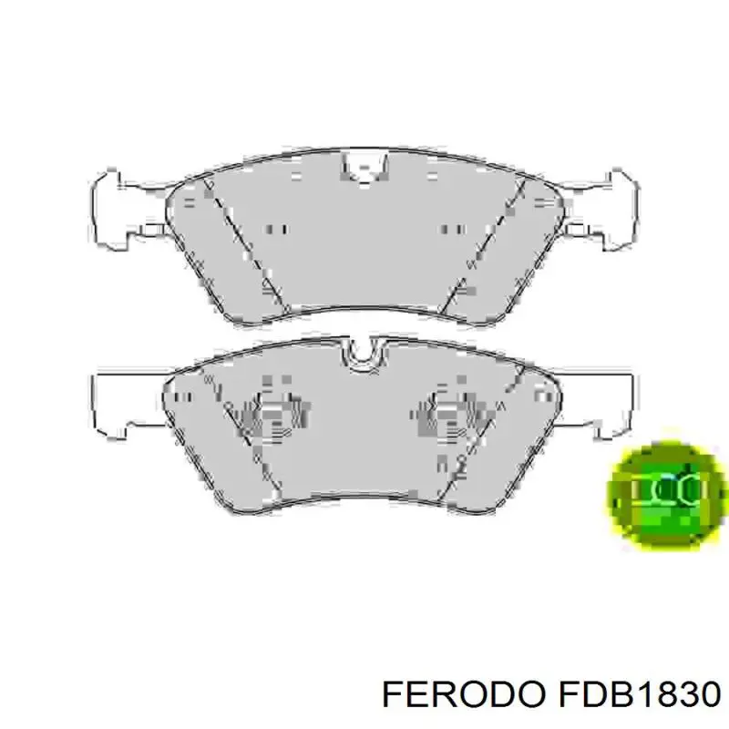 Колодки тормозные передние дисковые Ferodo FDB1830