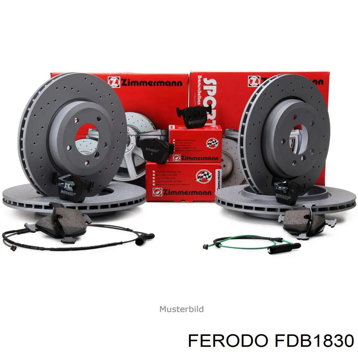 Колодки тормозные передние дисковые Ferodo FDB1830
