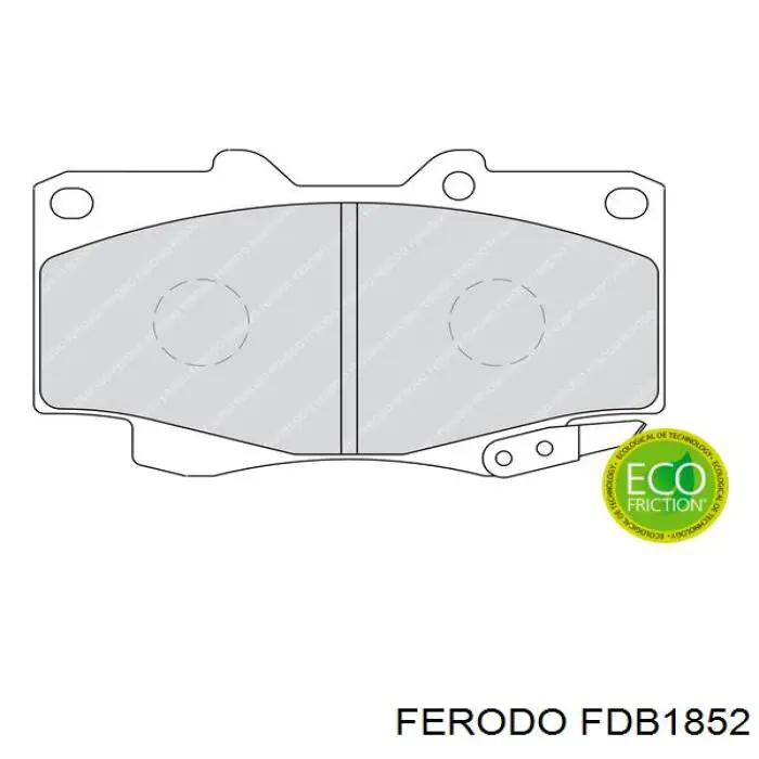 Передние тормозные колодки FDB1852 Ferodo