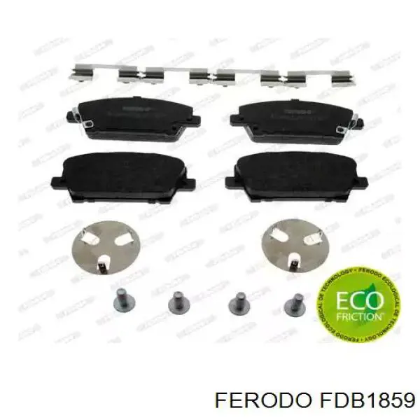 FDB1859 Ferodo колодки тормозные передние дисковые