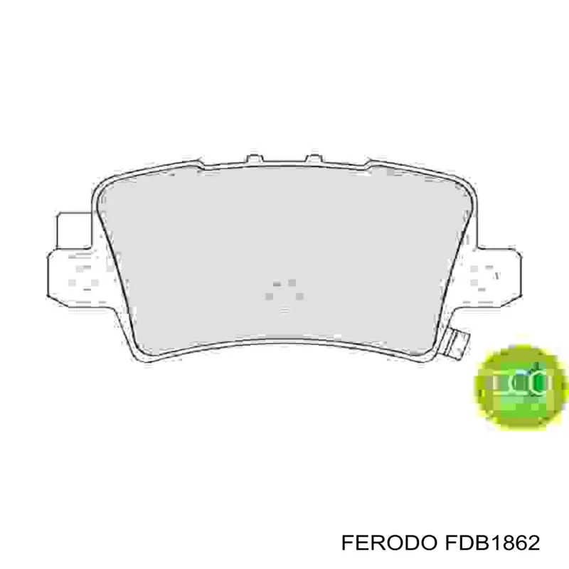 Задние дисковые колодки Ferodo FDB1862