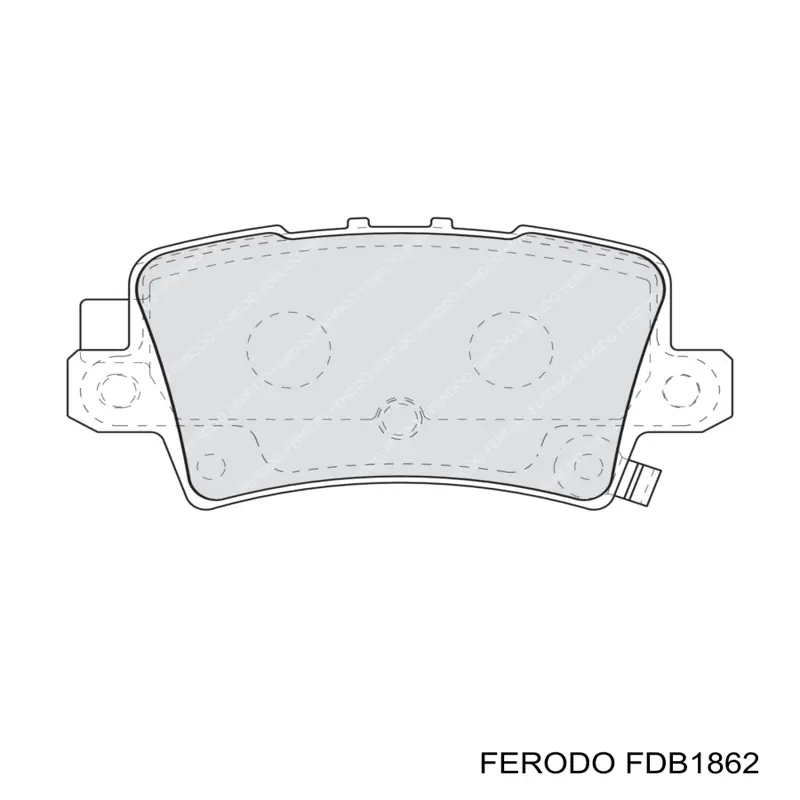 FDB1862 Ferodo Колодки тормозные дисковые комплект