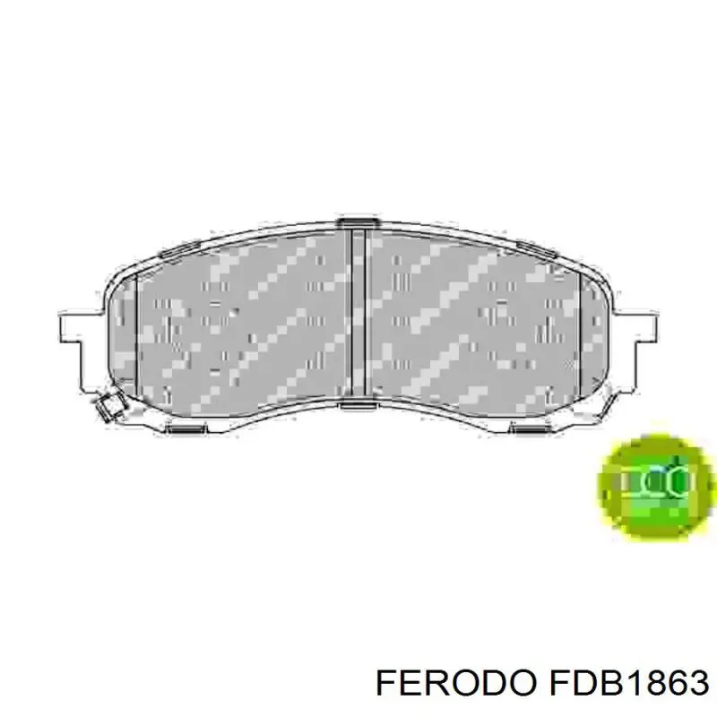 Колодки Ferodo FDB1863 цена, от 39.45 USD