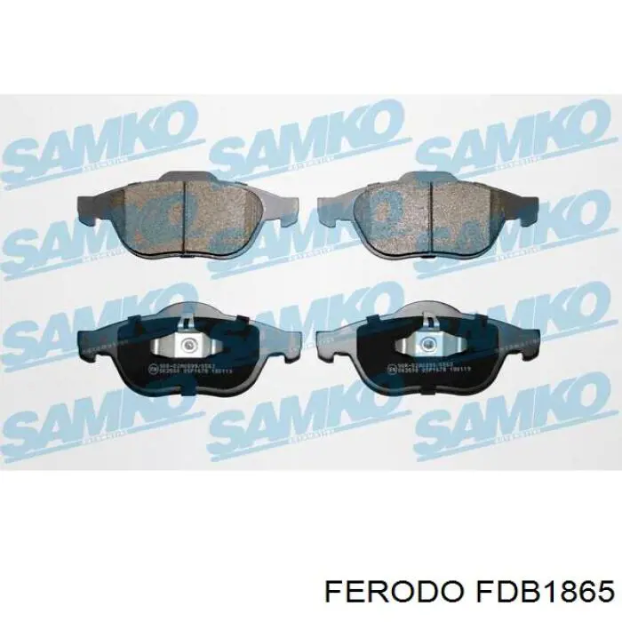 Купить FDB1865 Ferodo Колодки тормозные