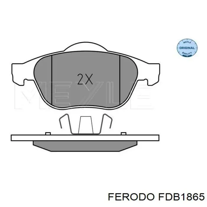 Передние тормозные колодки FDB1865 Ferodo