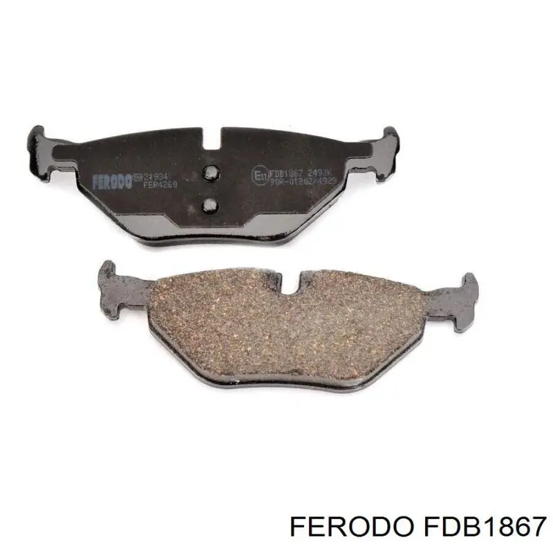 Колодки дисковые  Ferodo FDB1867 цена, от 26.92 USD