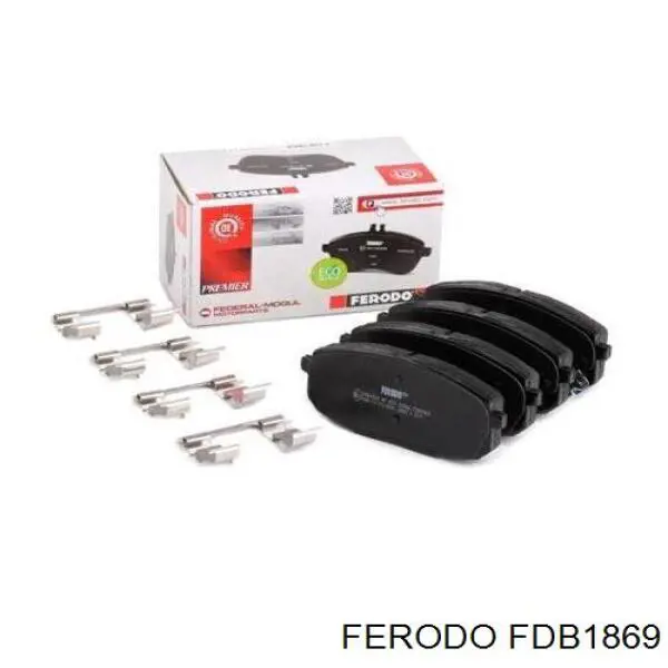 Передние тормозные колодки FDB1869 Ferodo