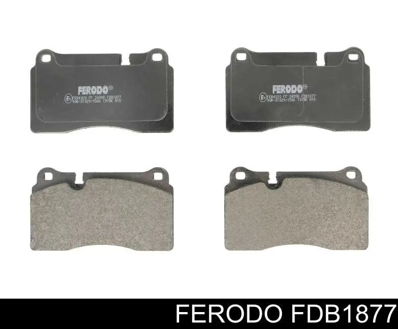 Передние тормозные колодки FDB1877 Ferodo