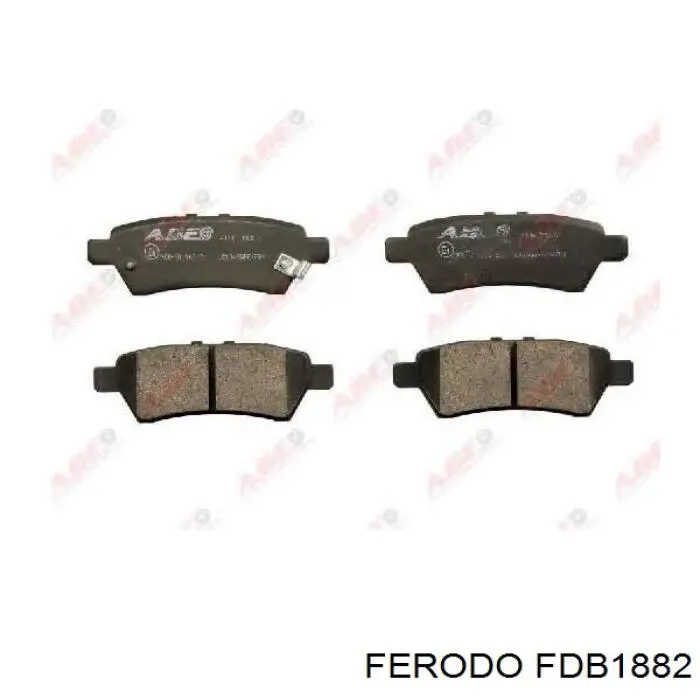 FDB1882 Ferodo задние тормозные колодки