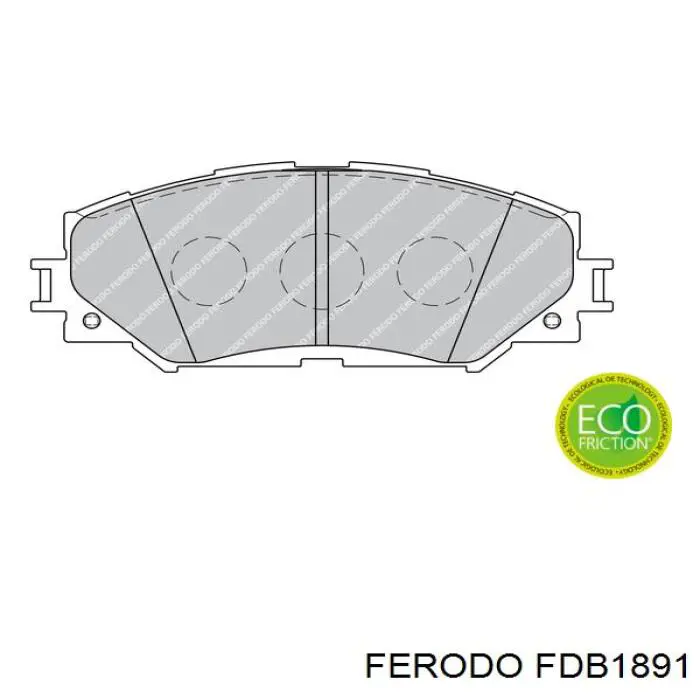 Pastillas de freno delanteras FDB1891 Ferodo