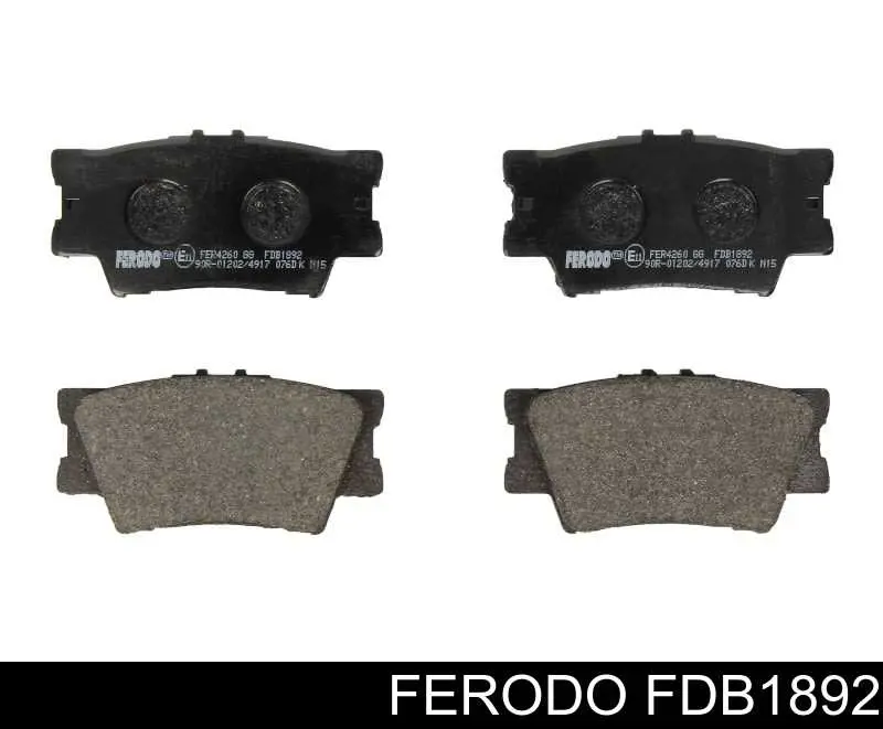 Купить FDB1892 Ferodo Колодки тормозные задние, дисковые