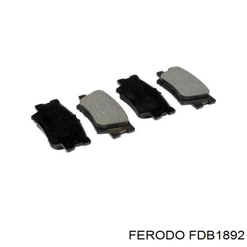 FDB1892 Ferodo Колодки тормозные дисковые комплект