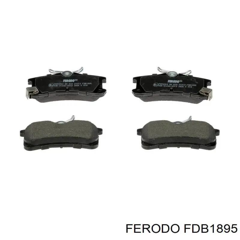 Колодки дисковые  Ferodo FDB1895 цена, от 19.60 USD