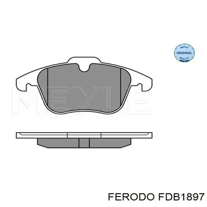 Колодки тормозные передние дисковые Ferodo FDB1897
