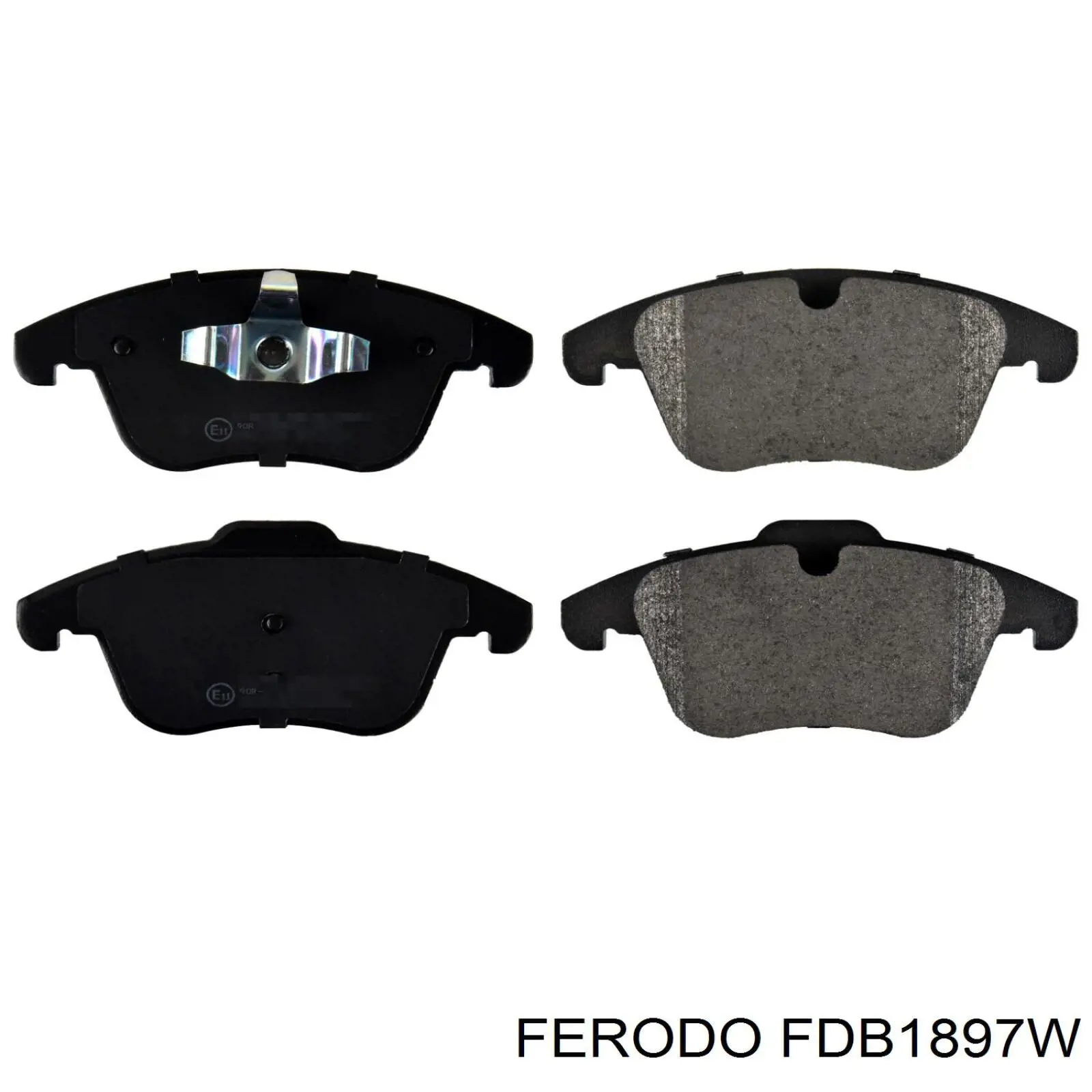 Передние тормозные колодки FDB1897W Ferodo