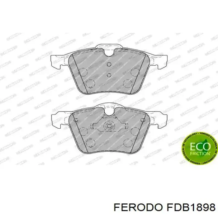 Колодки тормозные передние дисковые Ferodo FDB1898