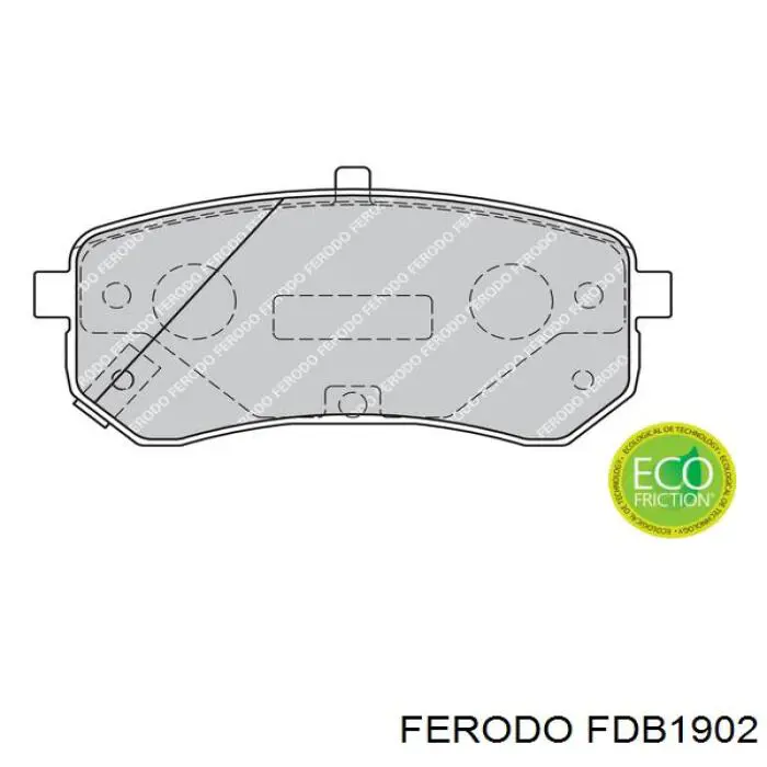 Колодки дисковые  Ferodo FDB1902 цена, от 17.12 USD