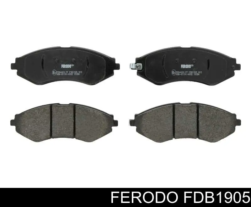 FDB1905 Ferodo колодки тормозные передние дисковые