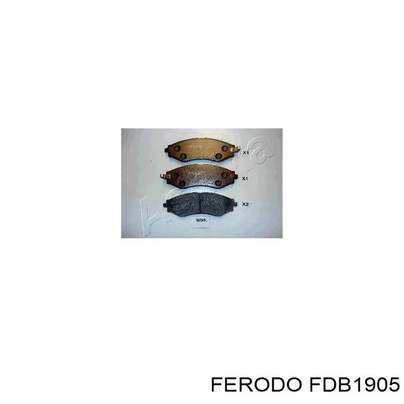 Колодки Ferodo FDB1905 цена, от 30.38 USD